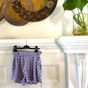 Purple Flowered Mini Skort 🌼